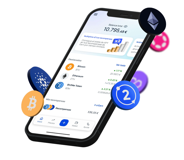 Tu aplicación de criptomonedas más fácil y completa del mundo